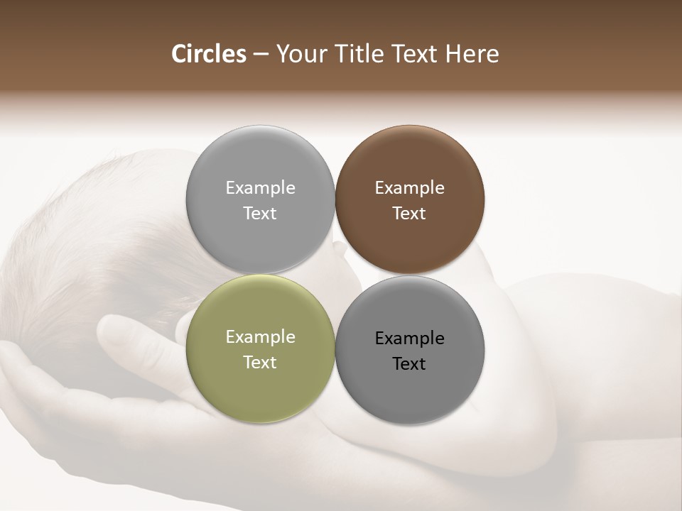 A Person Holding A Baby In Their Hands PowerPoint Template