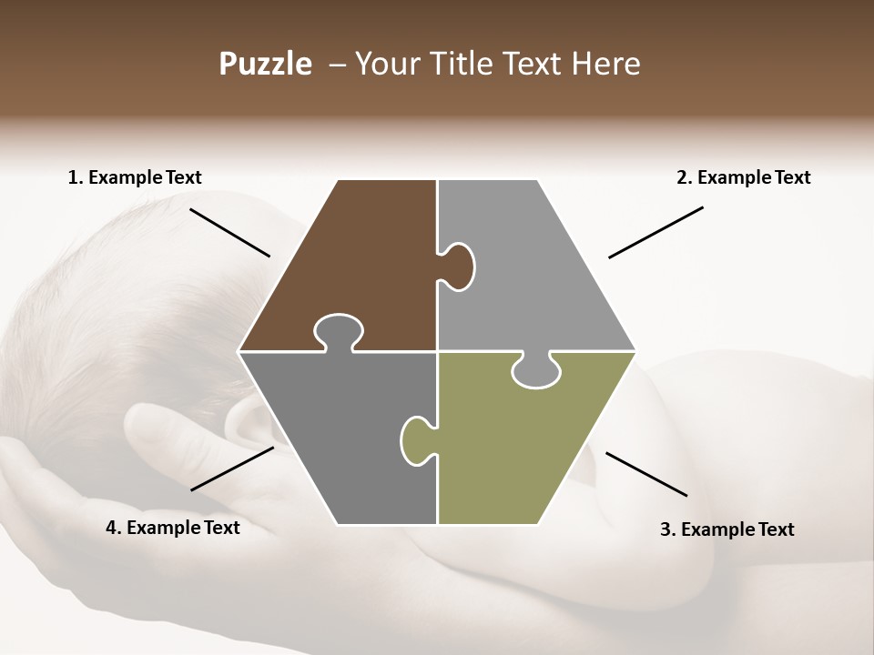 A Person Holding A Baby In Their Hands PowerPoint Template