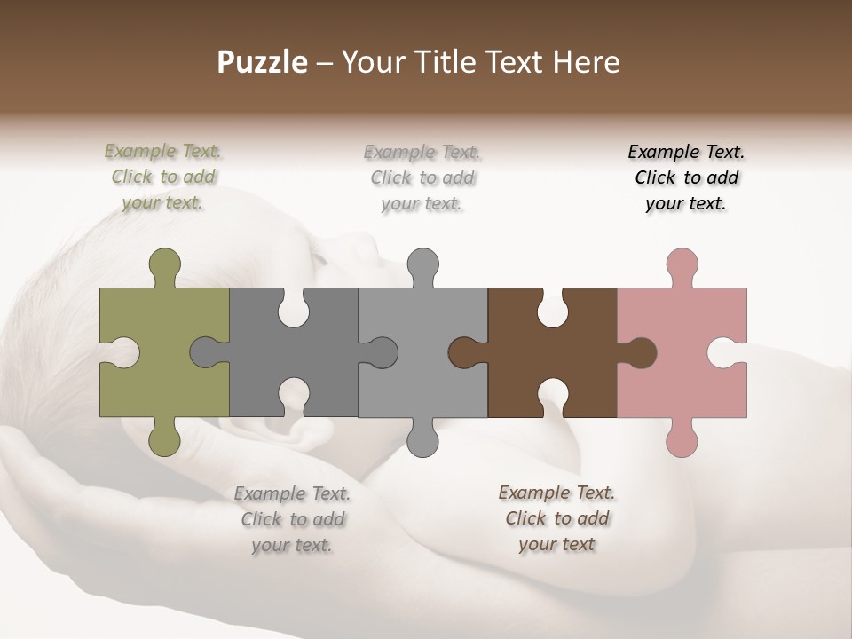 A Person Holding A Baby In Their Hands PowerPoint Template