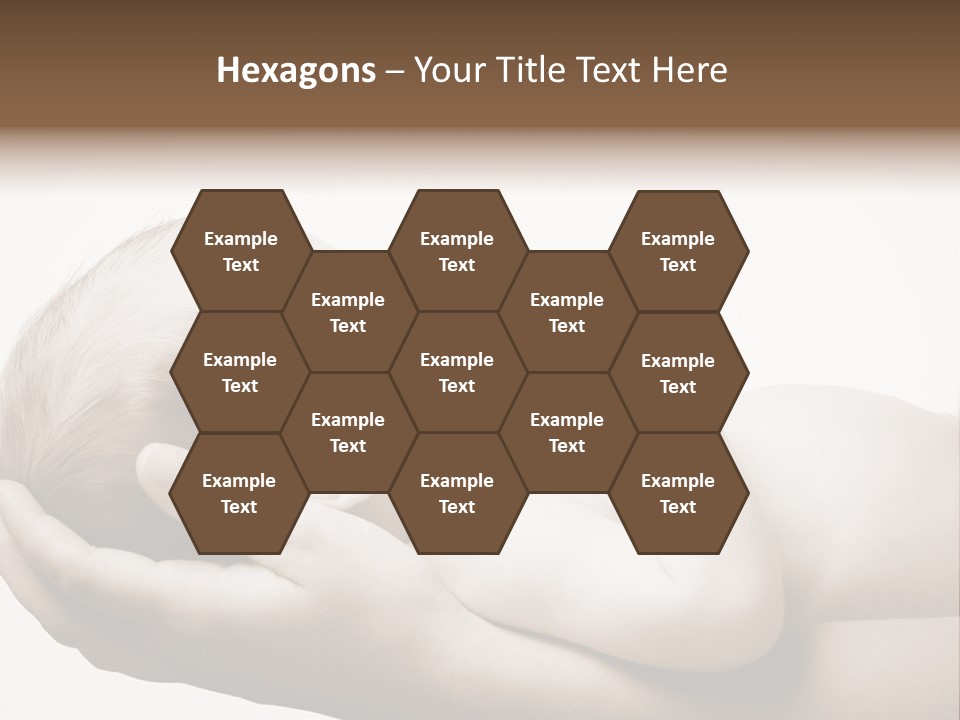 A Person Holding A Baby In Their Hands PowerPoint Template