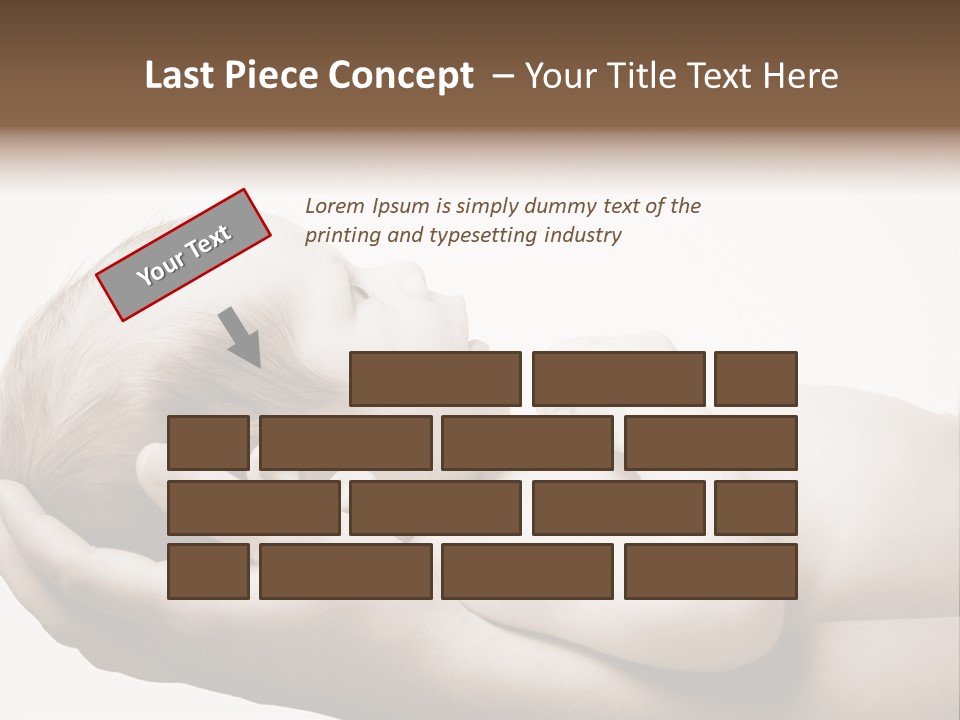 A Person Holding A Baby In Their Hands PowerPoint Template