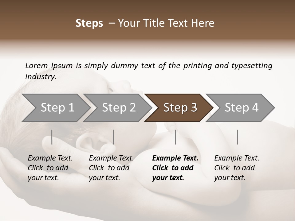 A Person Holding A Baby In Their Hands PowerPoint Template