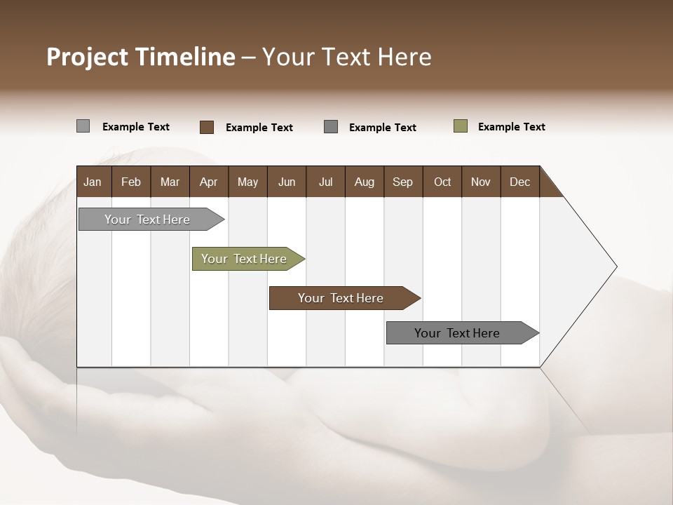 A Person Holding A Baby In Their Hands PowerPoint Template