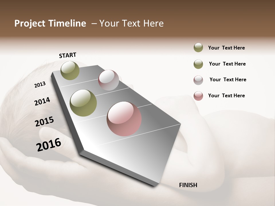 A Person Holding A Baby In Their Hands PowerPoint Template