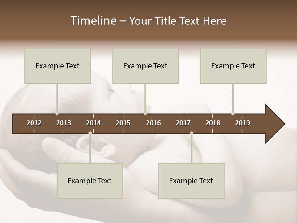 A Person Holding A Baby In Their Hands PowerPoint Template