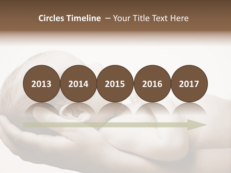 A Person Holding A Baby In Their Hands PowerPoint Template