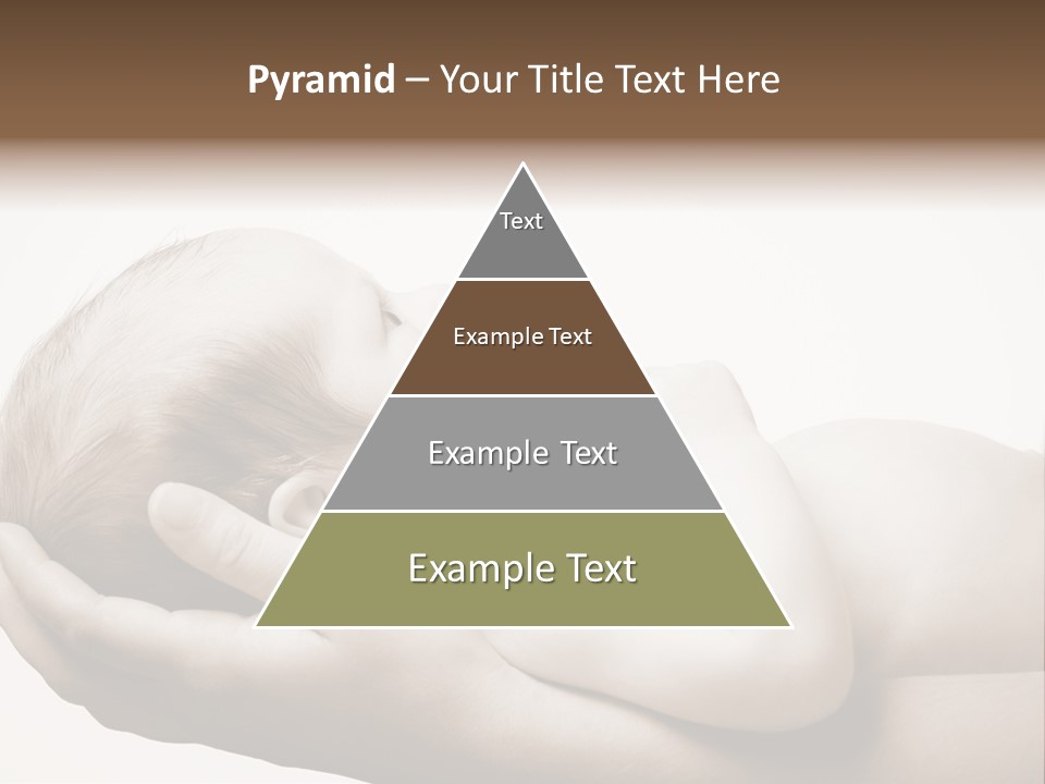 A Person Holding A Baby In Their Hands PowerPoint Template