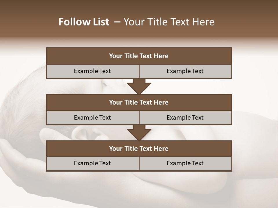 A Person Holding A Baby In Their Hands PowerPoint Template