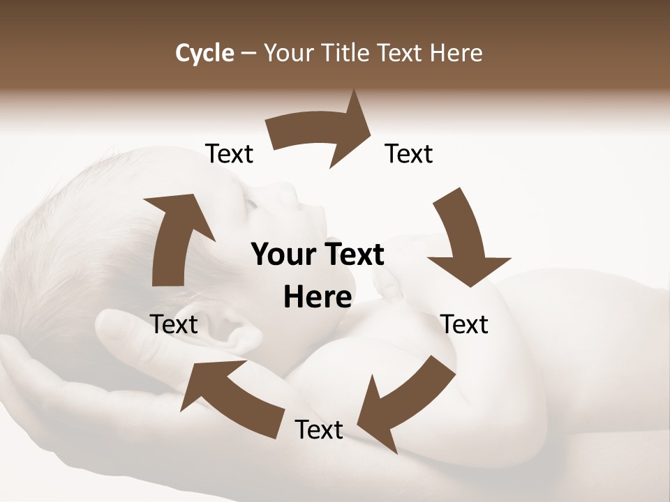 A Person Holding A Baby In Their Hands PowerPoint Template