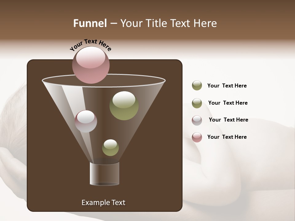 A Person Holding A Baby In Their Hands PowerPoint Template