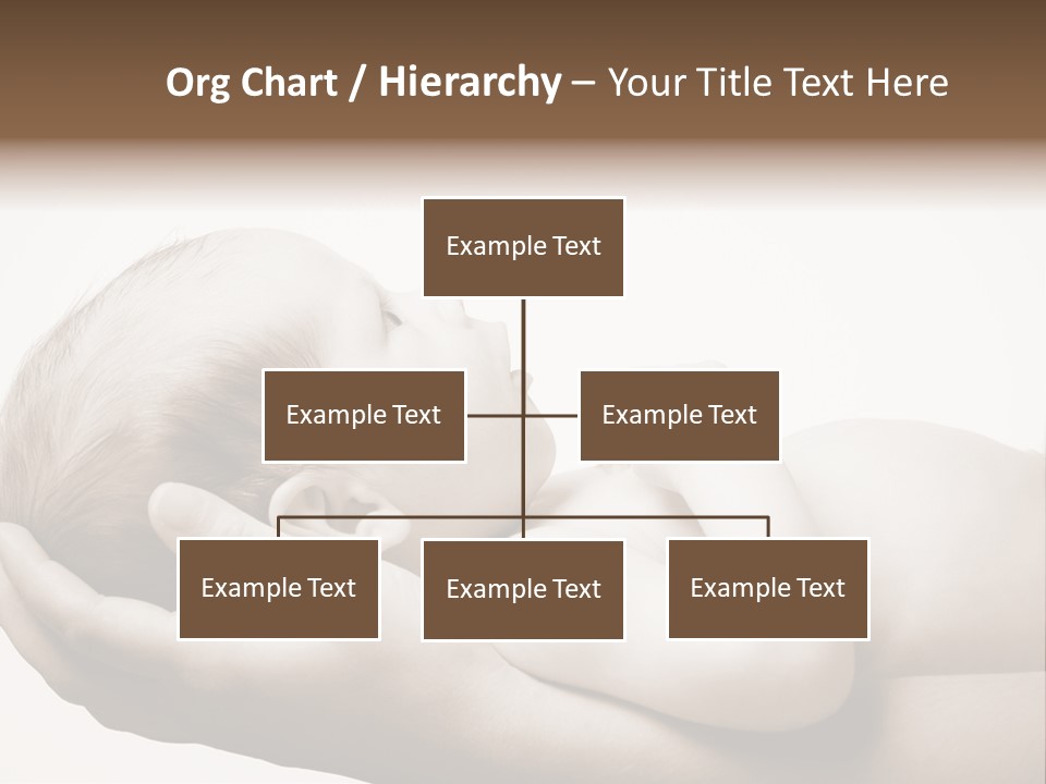 A Person Holding A Baby In Their Hands PowerPoint Template