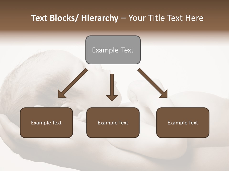 A Person Holding A Baby In Their Hands PowerPoint Template