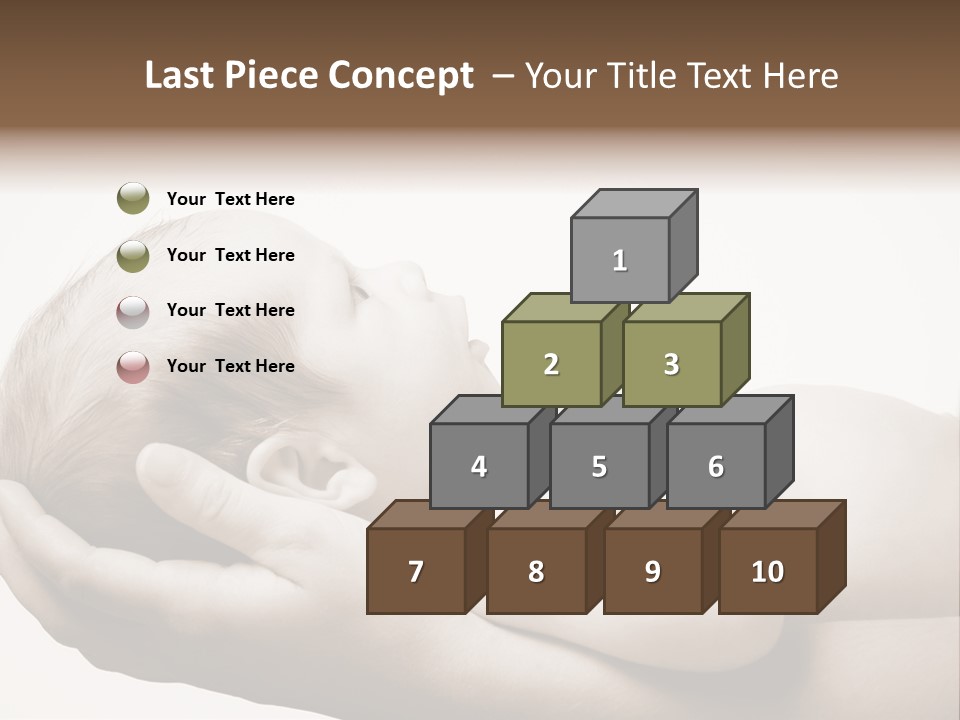 A Person Holding A Baby In Their Hands PowerPoint Template