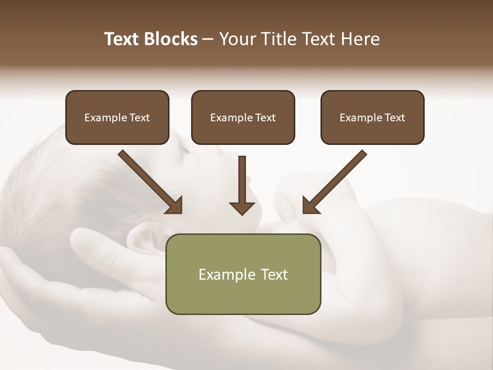 A Person Holding A Baby In Their Hands PowerPoint Template