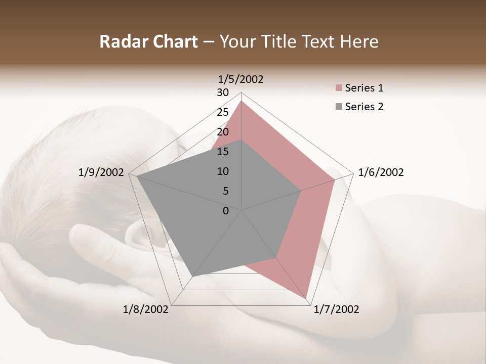 A Person Holding A Baby In Their Hands PowerPoint Template