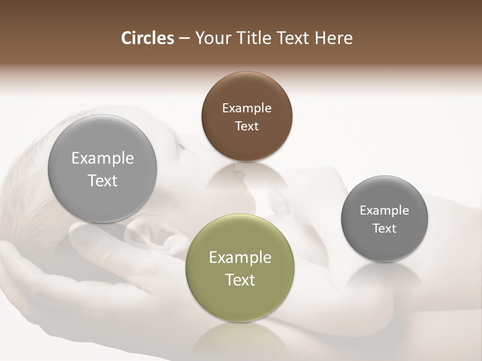 A Person Holding A Baby In Their Hands PowerPoint Template