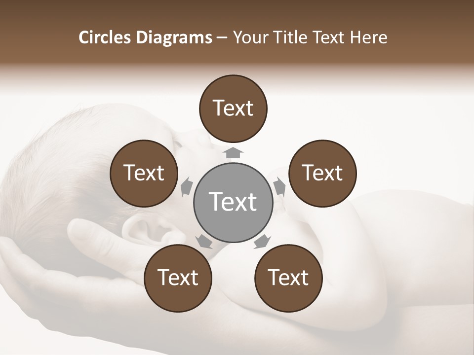 A Person Holding A Baby In Their Hands PowerPoint Template