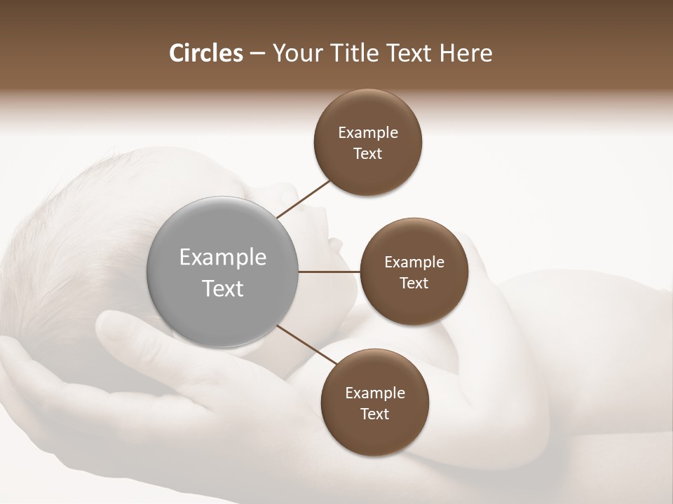 A Person Holding A Baby In Their Hands PowerPoint Template