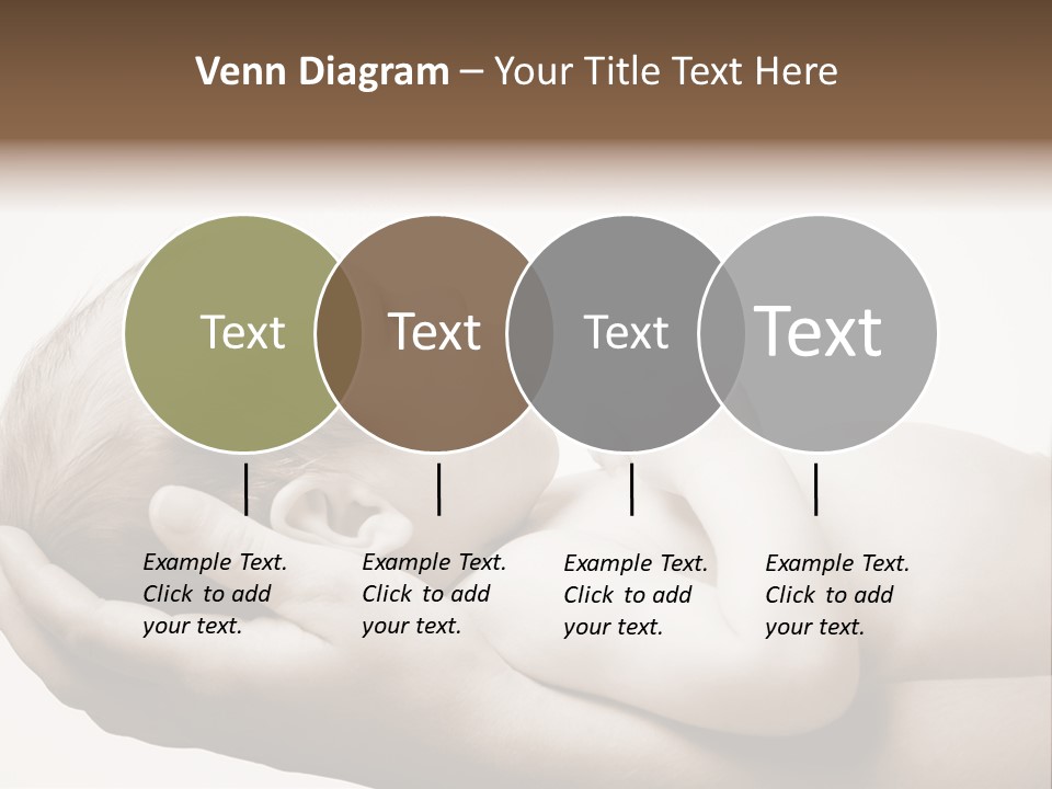 A Person Holding A Baby In Their Hands PowerPoint Template