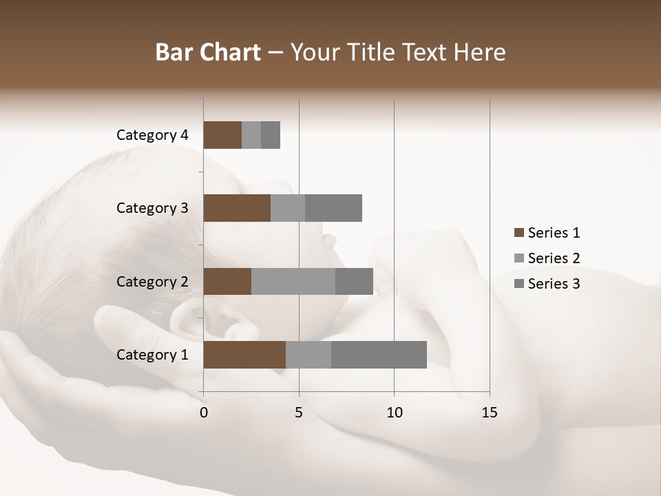 A Person Holding A Baby In Their Hands PowerPoint Template