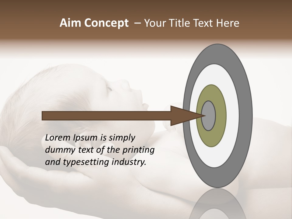 A Person Holding A Baby In Their Hands PowerPoint Template