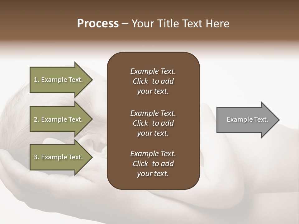A Person Holding A Baby In Their Hands PowerPoint Template