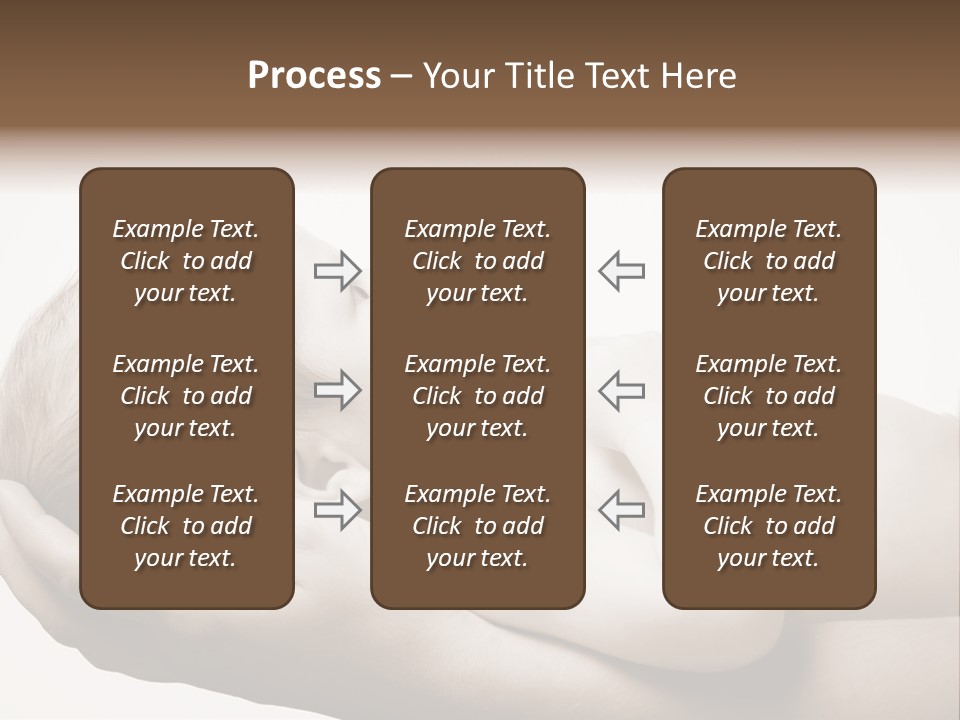 A Person Holding A Baby In Their Hands PowerPoint Template