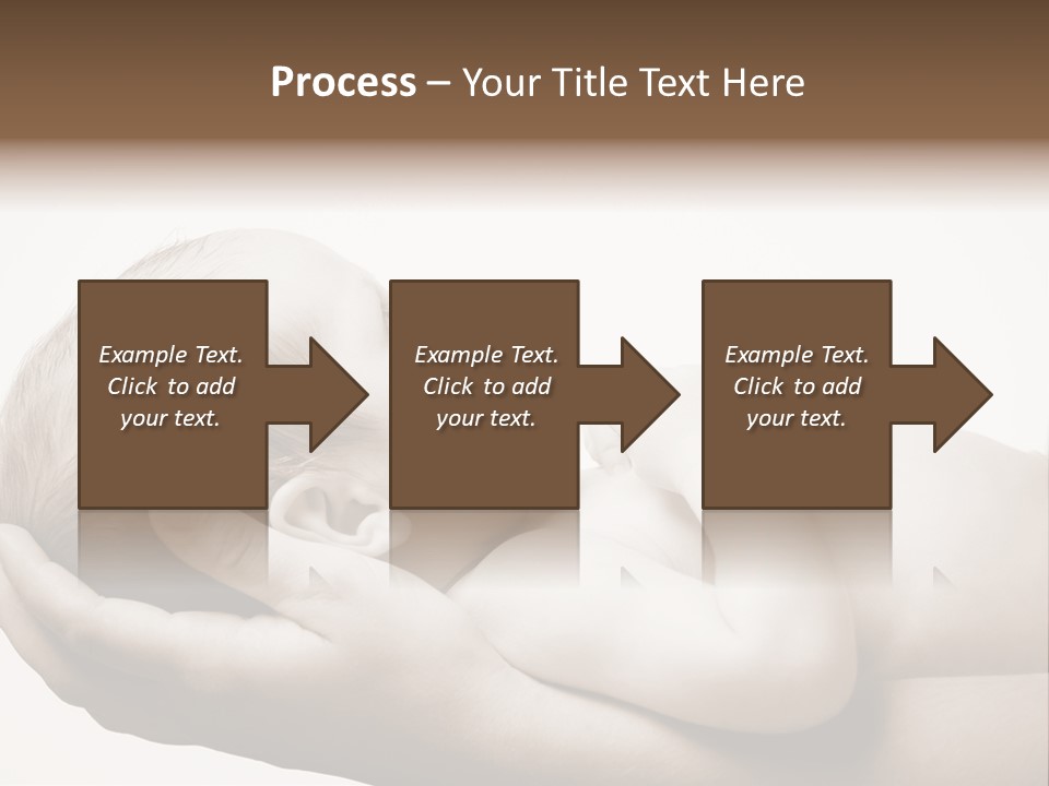 A Person Holding A Baby In Their Hands PowerPoint Template