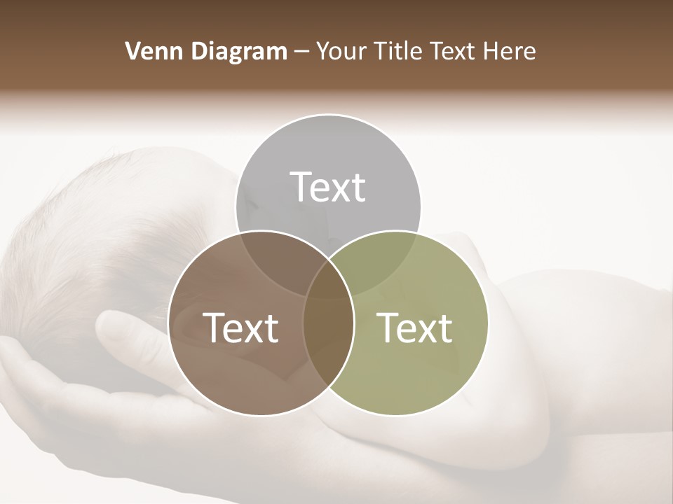 A Person Holding A Baby In Their Hands PowerPoint Template