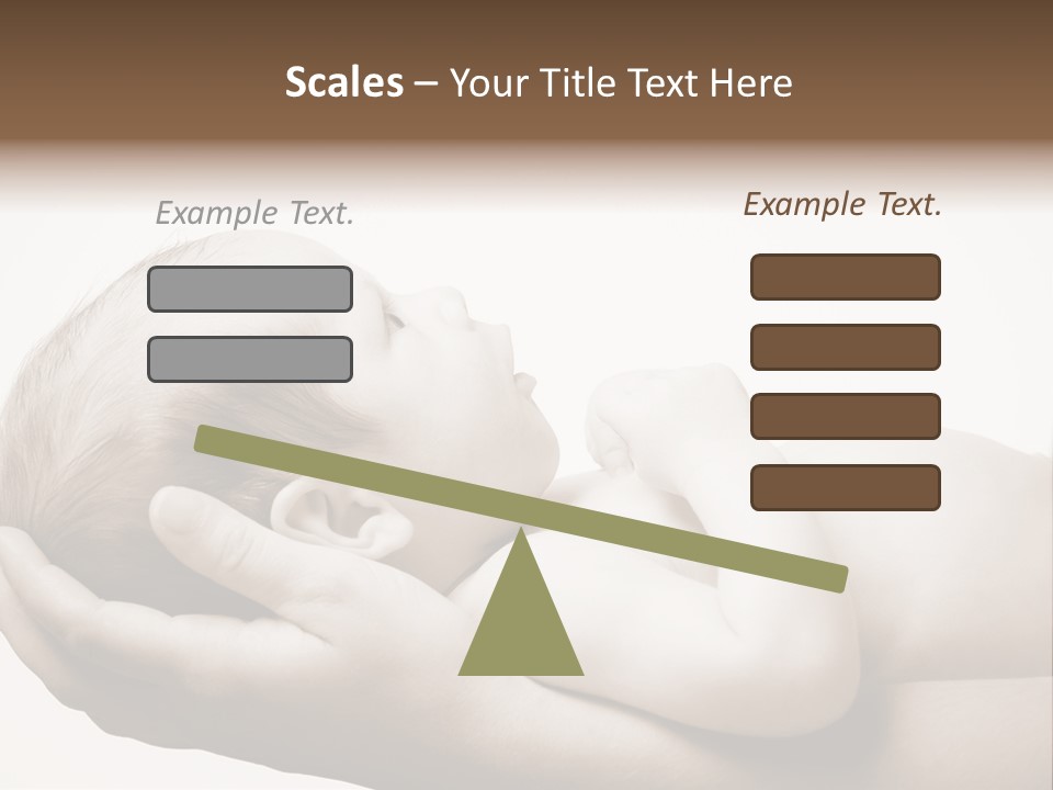 A Person Holding A Baby In Their Hands PowerPoint Template