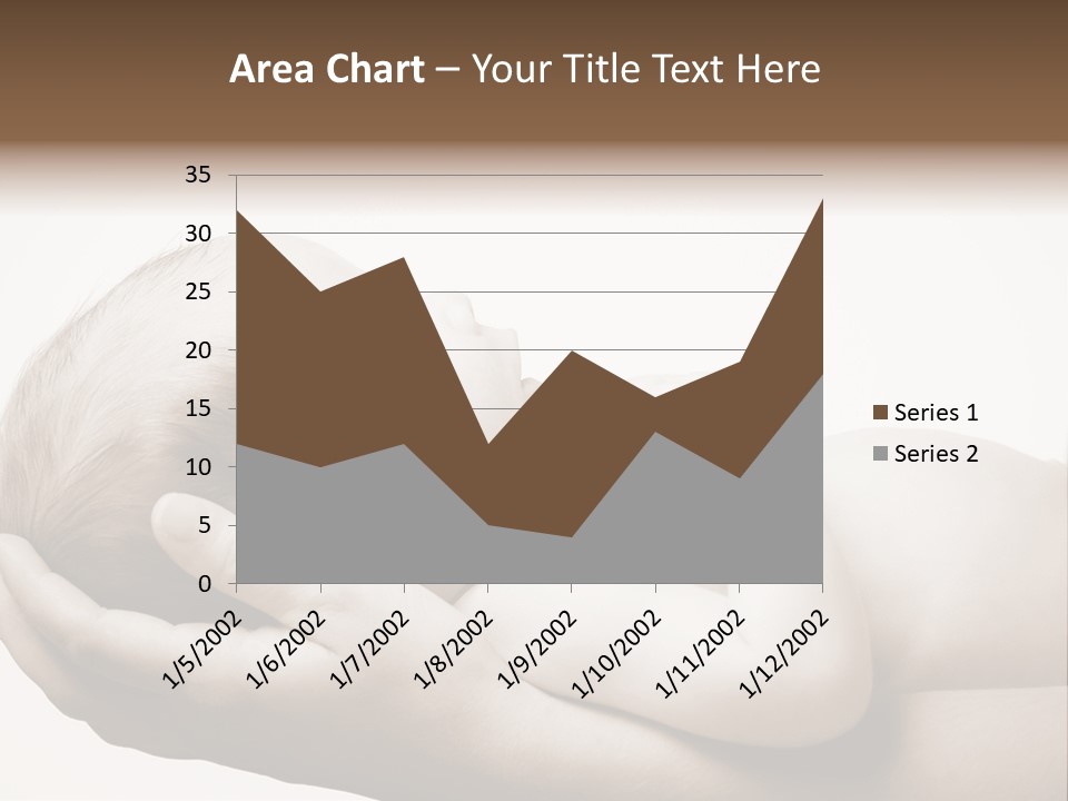 A Person Holding A Baby In Their Hands PowerPoint Template