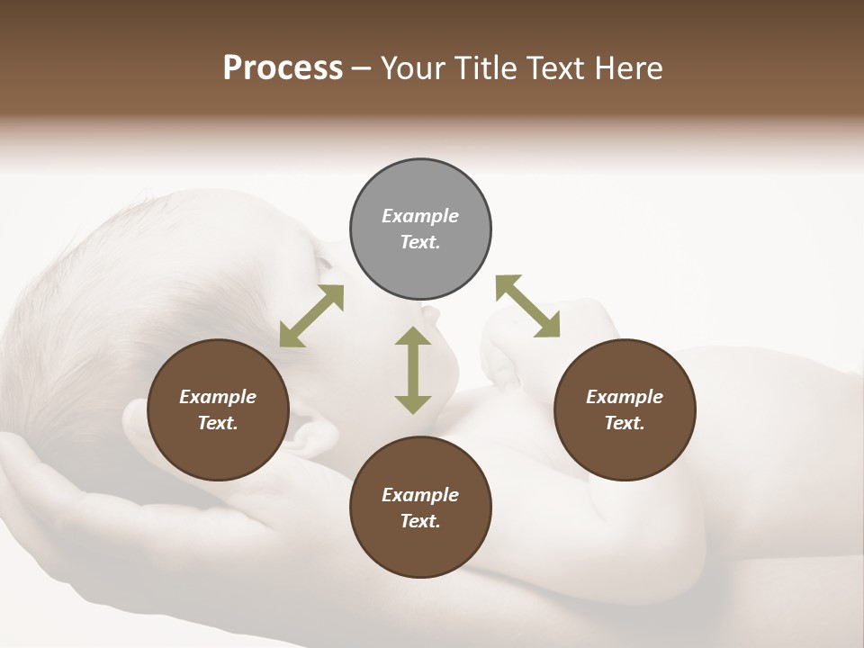 A Person Holding A Baby In Their Hands PowerPoint Template