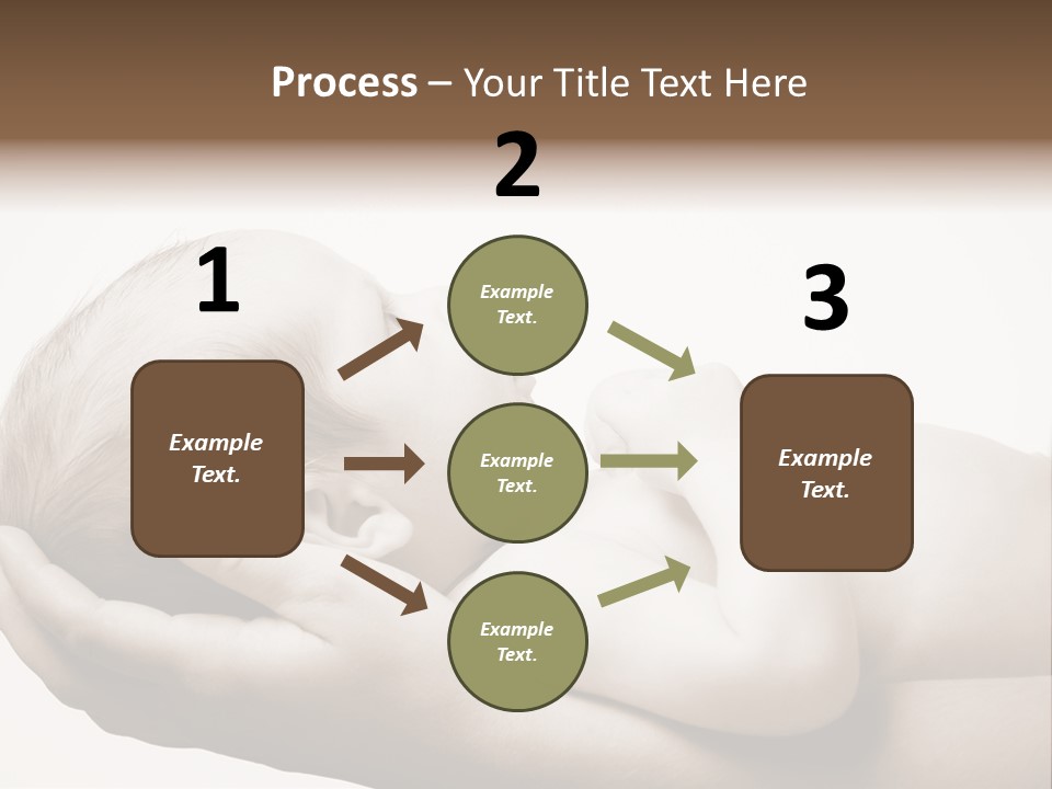 A Person Holding A Baby In Their Hands PowerPoint Template