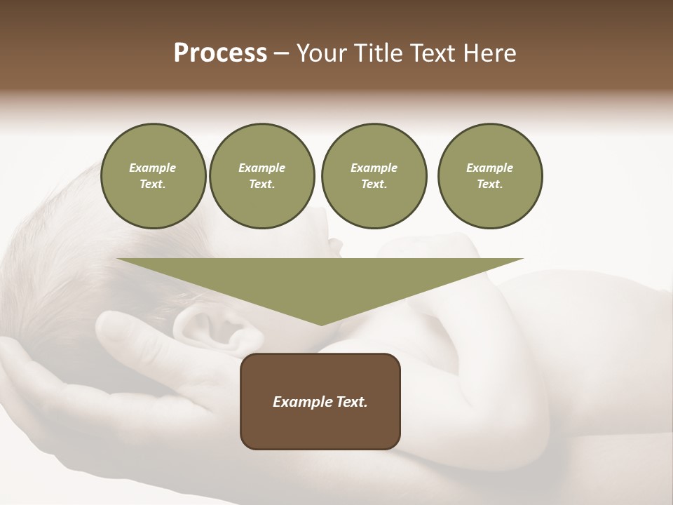 A Person Holding A Baby In Their Hands PowerPoint Template