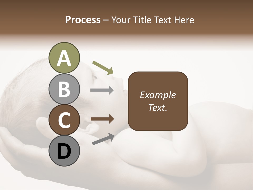 A Person Holding A Baby In Their Hands PowerPoint Template