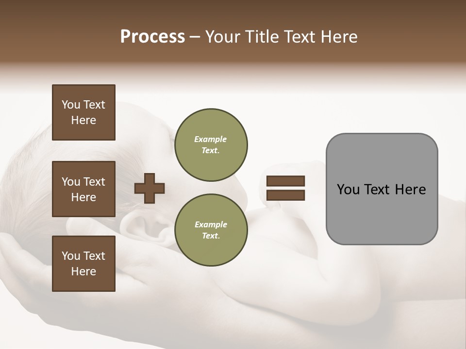A Person Holding A Baby In Their Hands PowerPoint Template