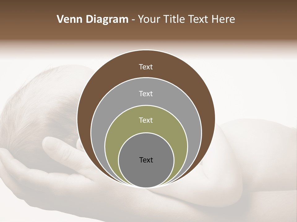 A Person Holding A Baby In Their Hands PowerPoint Template