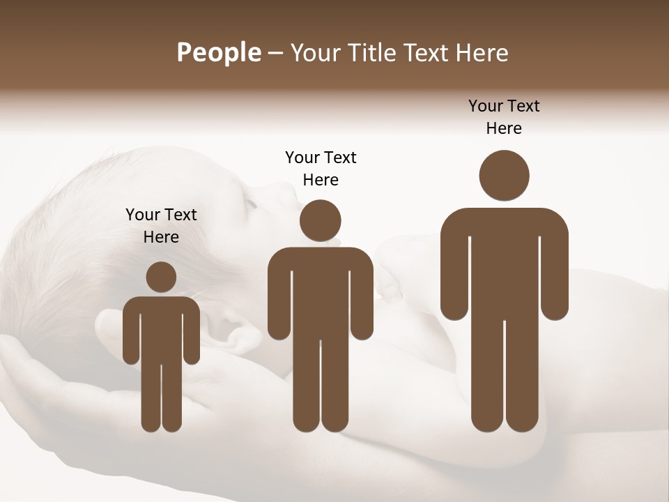 A Person Holding A Baby In Their Hands PowerPoint Template