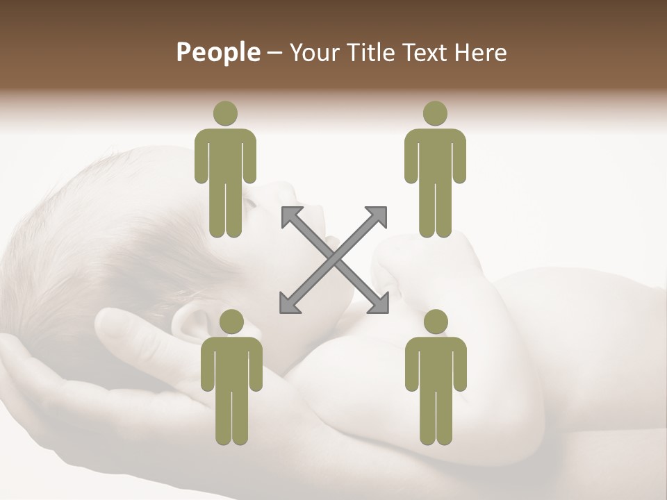 A Person Holding A Baby In Their Hands PowerPoint Template