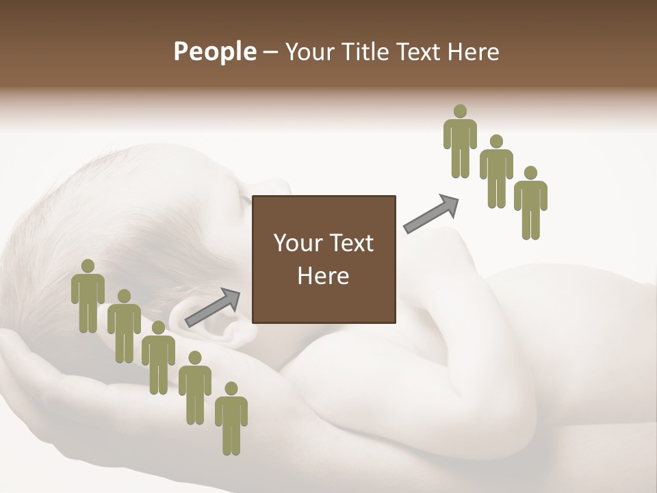 A Person Holding A Baby In Their Hands PowerPoint Template