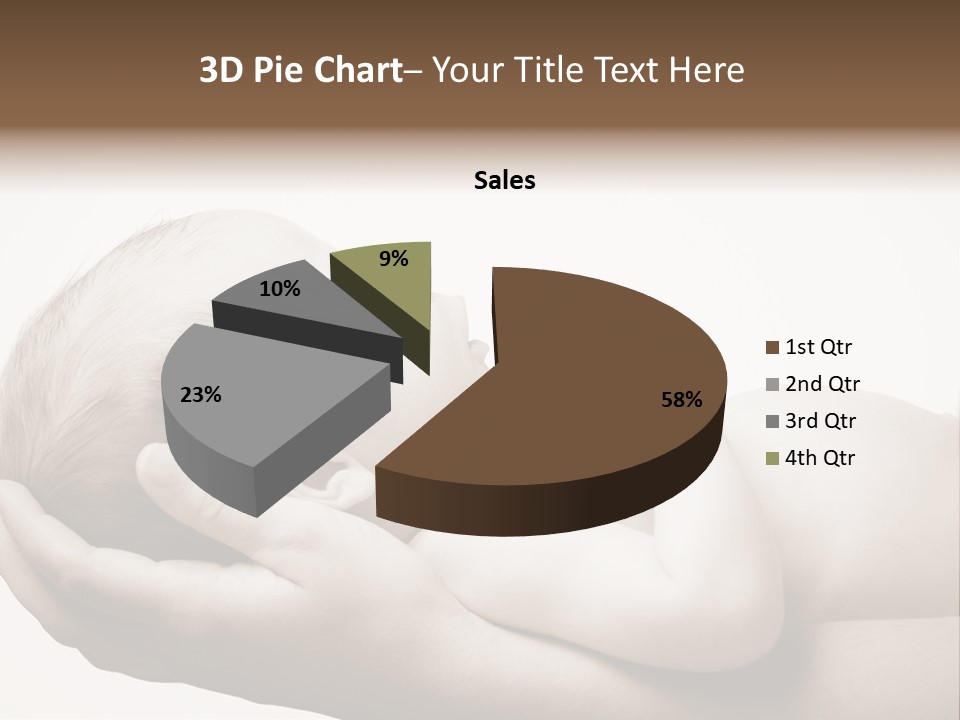 A Person Holding A Baby In Their Hands PowerPoint Template