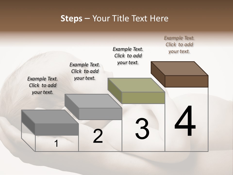 A Person Holding A Baby In Their Hands PowerPoint Template