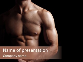 Bodybuilding Male Care PowerPoint Template