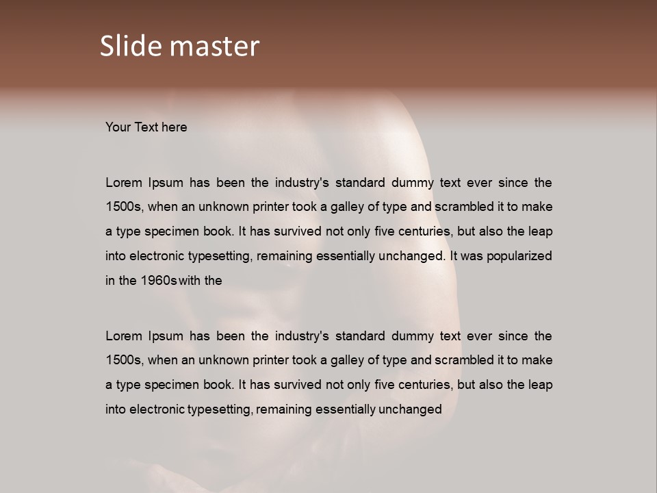 Bodybuilding Male Care PowerPoint Template