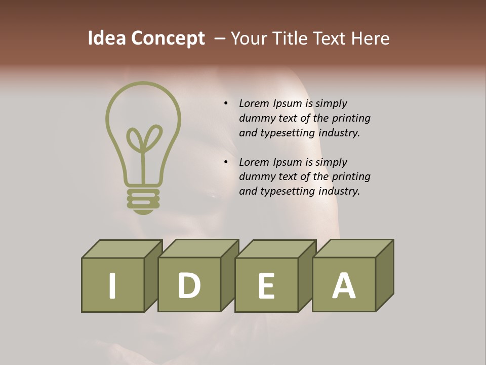 Bodybuilding Male Care PowerPoint Template