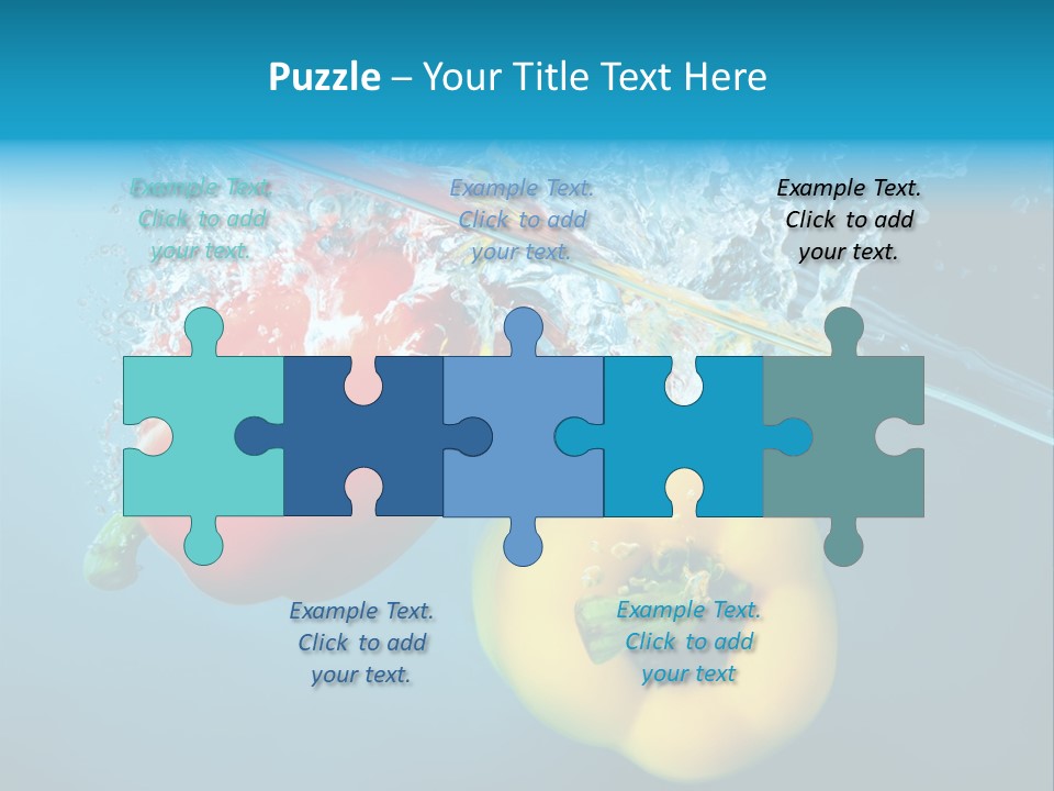 Green Liquid Closeup PowerPoint Template