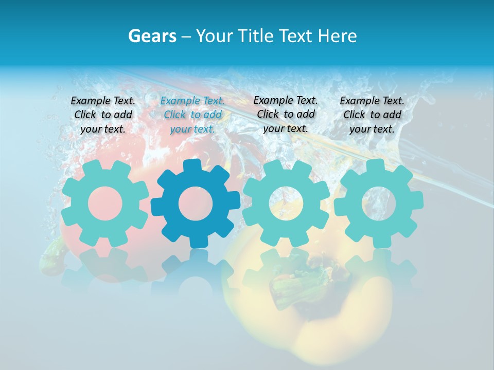 Green Liquid Closeup PowerPoint Template