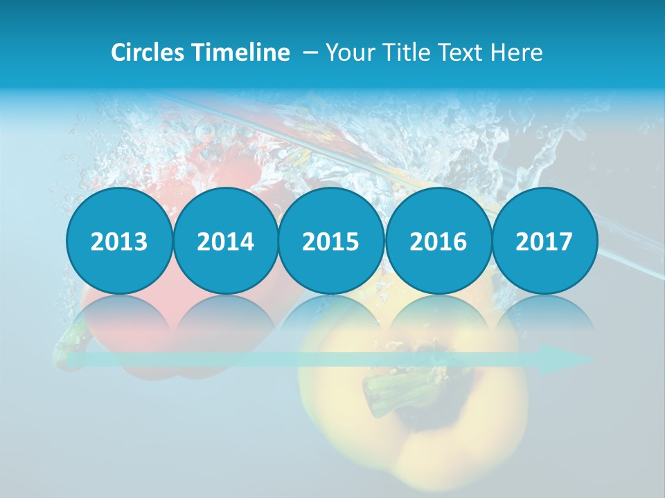 Green Liquid Closeup PowerPoint Template