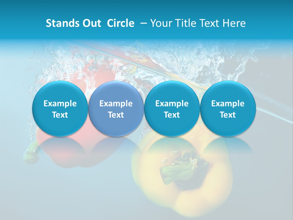 Green Liquid Closeup PowerPoint Template