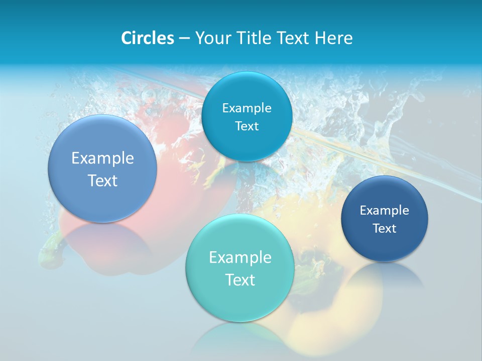 Green Liquid Closeup PowerPoint Template